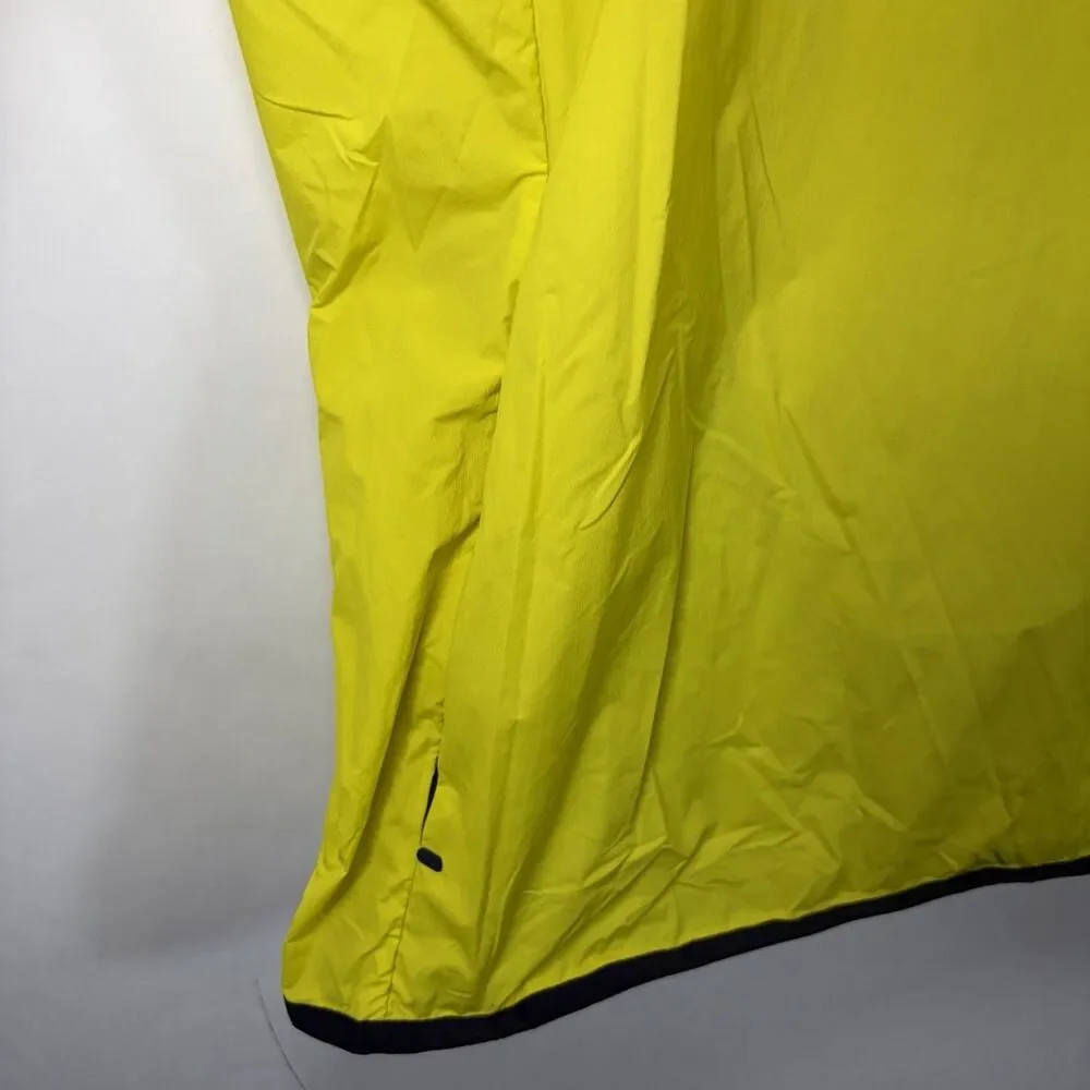 Greyson Newago Pac Lite Hooded Jacket Mens Large Yellow 1/4 Zip Packable Golf